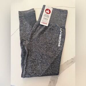 Livesore Women’s Seamless High-Rise Leggings Gray Size Large